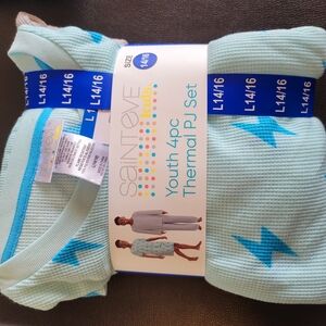 Saint Eve Kids Blue Thermal PJ Set
